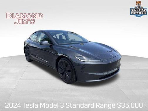Stealth Grey 2024 Tesla Model 3 Long Range
