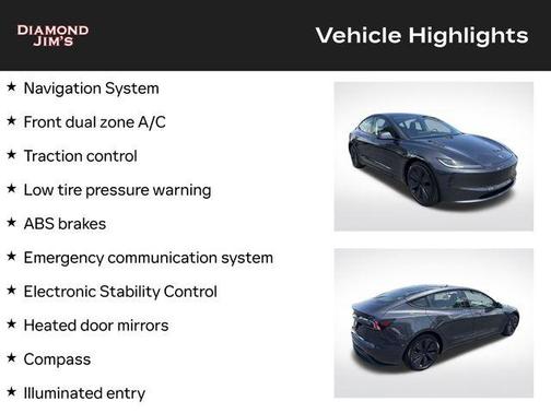 Stealth Grey 2024 Tesla Model 3 Long Range