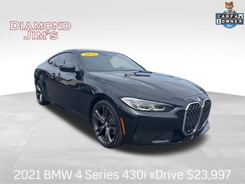 Black Sapphire Metallic 2021 BMW 430 i xDrive