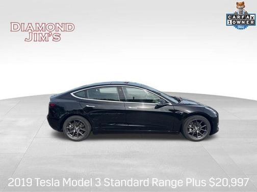 Solid Black 2019 Tesla Model 3 Standard Range Plus