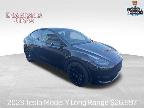 Solid Black 2023 Tesla Model Y Long Range Dual Motor All-Wheel Drive