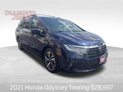 Obsidian Blue Pearl 2021 Honda Odyssey Touring