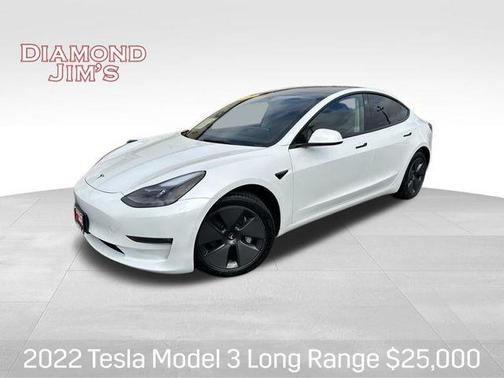Pearl White Multi-Coat 2022 Tesla Model 3 Long Range