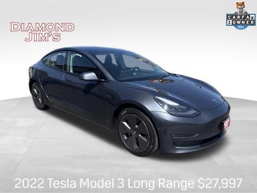 Deep Blue Metallic 2022 Tesla Model 3 Long Range