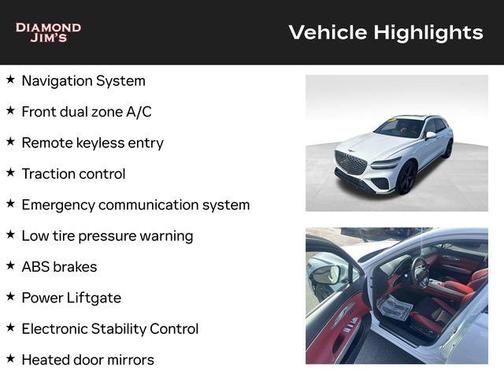 Alta White 2023 Genesis GV70 2.5T AWD