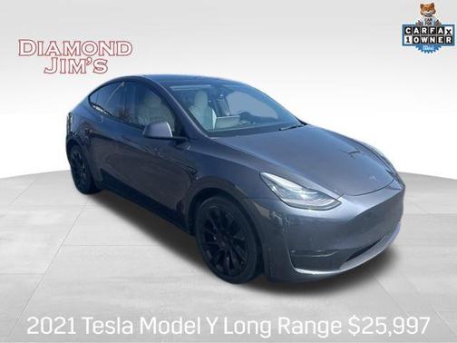 Solid Black 2021 Tesla Model Y Long Range Dual Motor All-Wheel Drive