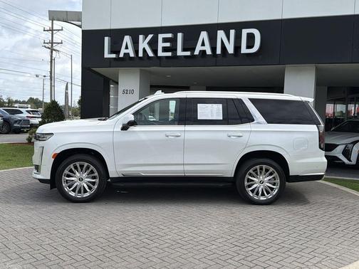 Crystal White 2023 Cadillac Escalade Premium Luxury