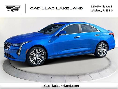Blue 2026 Cadillac CT4 Premium Luxury RWD
