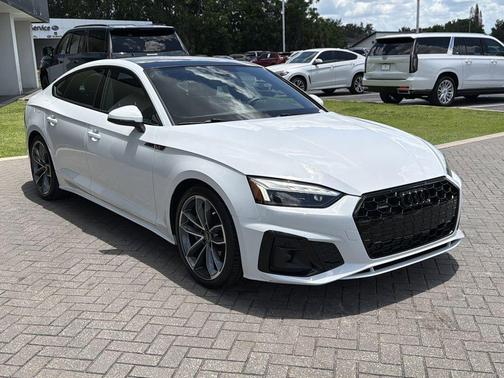 White 2024 Audi A5 Sportback 45 S Line Premium
