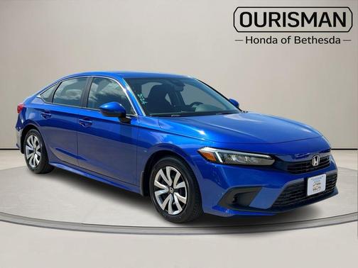 Blue 2024 Honda Civic LX