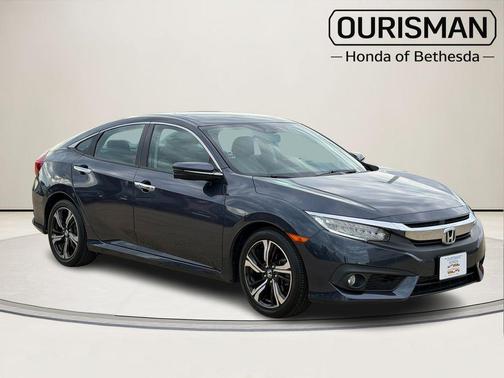 Blue 2017 Honda Civic Touring