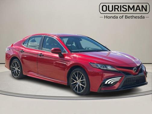 Red 2021 Toyota Camry SE