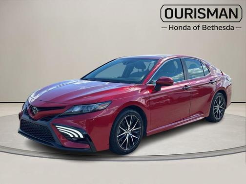 Red 2021 Toyota Camry SE