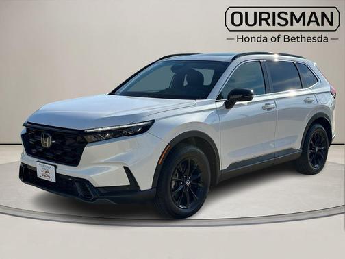 White 2025 Honda CR-V Hybrid Sport-L