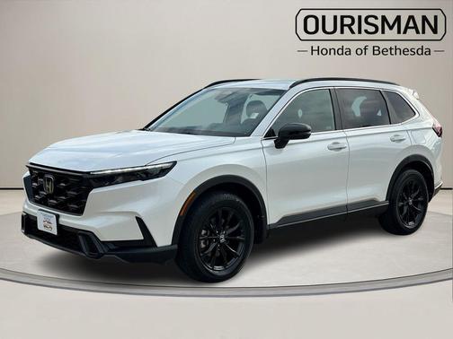 Platinum White 2024 Honda CR-V Hybrid Sport