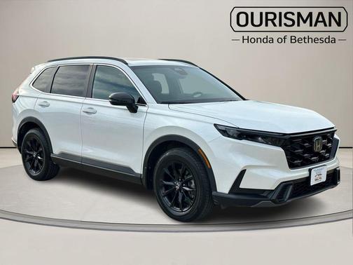 Platinum White 2024 Honda CR-V Hybrid Sport