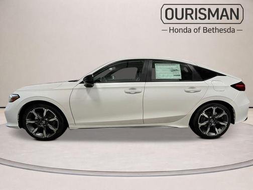 Platinum White Pearl 2026 Honda Civic Hybrid Sport Touring