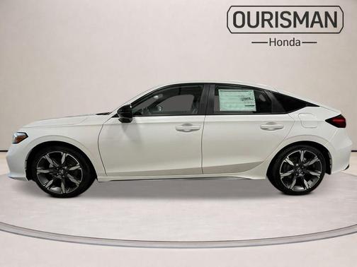 Platinum White Pearl 2026 Honda Civic Hybrid Sport Touring