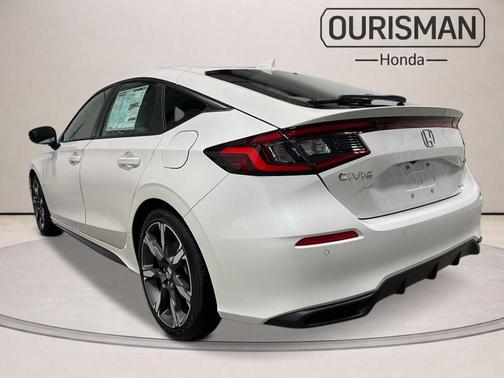 Platinum White Pearl 2026 Honda Civic Hybrid Sport Touring