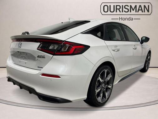 Platinum White Pearl 2026 Honda Civic Hybrid Sport Touring