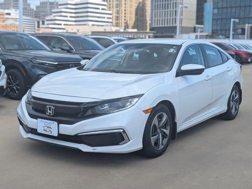 White 2021 Honda Civic LX
