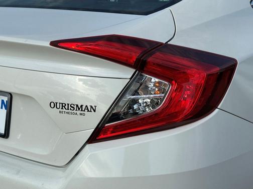 White 2021 Honda Civic LX