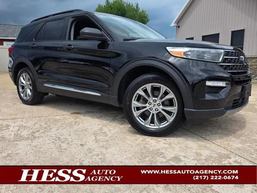Agate Black Metallic 2022 Ford Explorer XLT