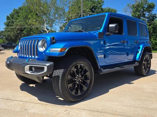 Hydro Blue Pearlcoat 2023 Jeep Wrangler 4xe Sahara