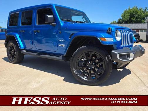 Hydro Blue Pearlcoat 2023 Jeep Wrangler 4xe Sahara
