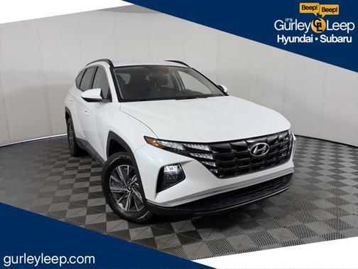 White 2024 Hyundai TUCSON Hybrid Blue