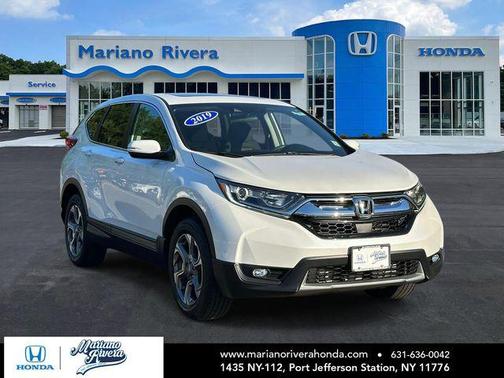 Platinum White Pearl 2019 Honda CR-V EX