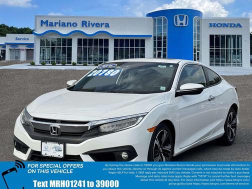 White 2016 Honda Civic Touring