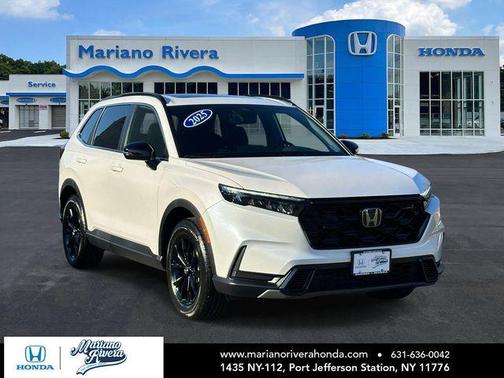 Platinum White Pearl 2025 Honda CR-V Hybrid Sport AWD