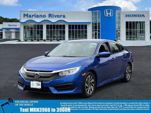 Aegean Blue Metallic 2018 Honda Civic EX