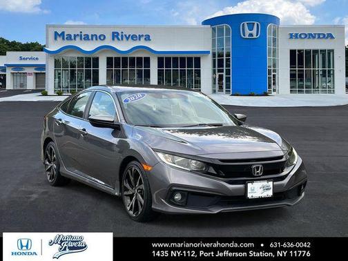 Modern Steel Metallic 2020 Honda Civic Sport