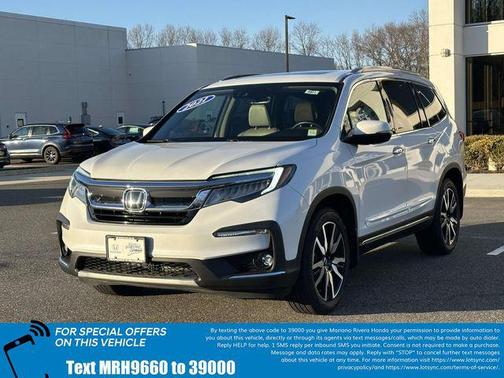 Platinum White Pearl 2021 Honda Pilot AWD Elite