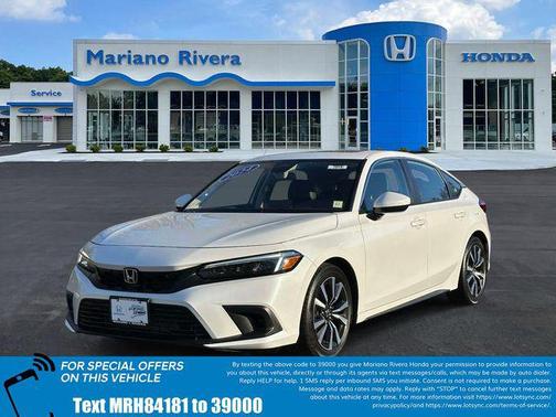 Platinum White Pearl 2024 Honda Civic EX-L