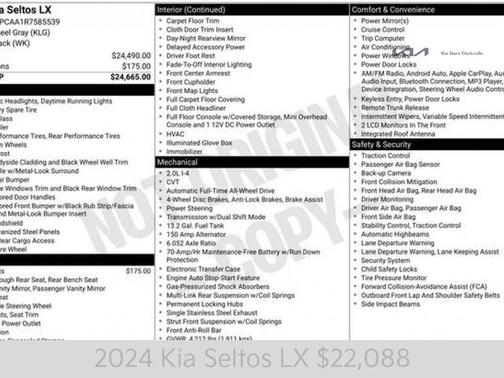 2024 Kia Seltos LX