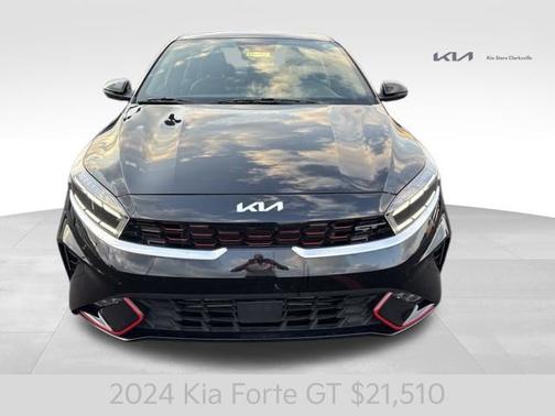 Aurora Black 2024 Kia Forte GT