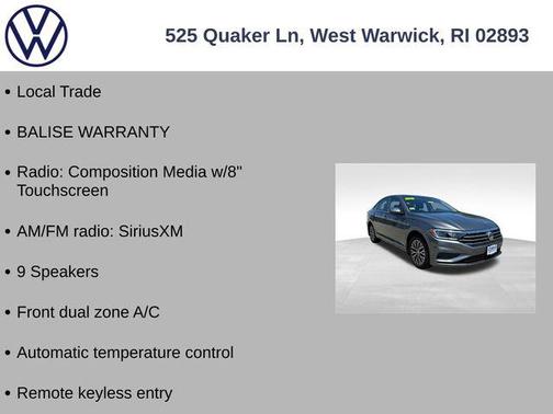 Platinum Gray Metallic 2019 Volkswagen Jetta 1.4T SEL