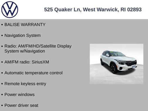 Snow White Pearl 2024 Kia Seltos EX