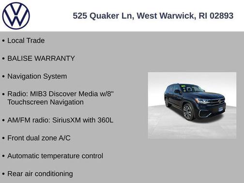 Deep Black Pearl 2021 Volkswagen Atlas 3.6L SEL
