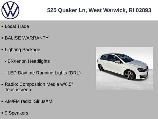 2017 Volkswagen Golf GTI 2.0T SE 4-Door