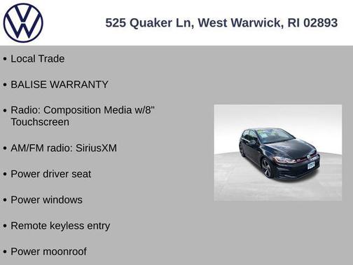 2018 Volkswagen Golf GTI 2.0T S 4-Door