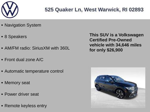 2022 Volkswagen Tiguan 2.0T SEL R-Line 4MOTION