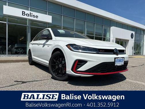 Pure White w/Deep Blk Rf 2026 Volkswagen Jetta GLI 2.0T Autobahn