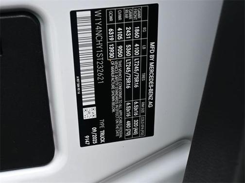 2025 Mercedes-Benz Sprinter 2500 High Roof