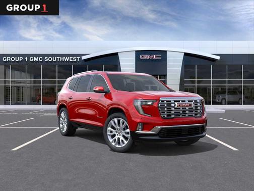 Red 2026 GMC Acadia Denali