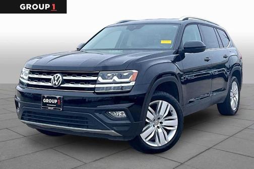 Deep Black Pearl Effect 2019 Volkswagen Atlas 3.6L SE w/Technology