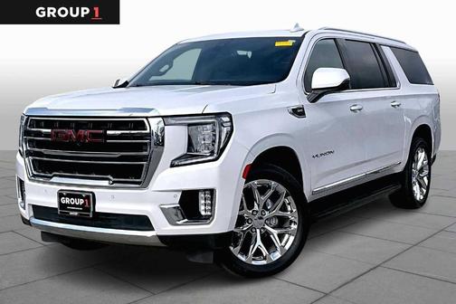White Frost Tri-Coat 2021 GMC Yukon XL SLT